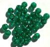 30 10mm Crackle Emerald